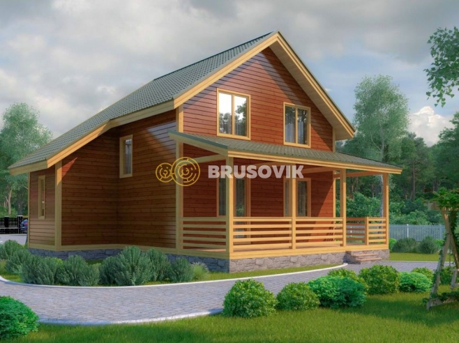 Проект №83 дома из бруса 10х12