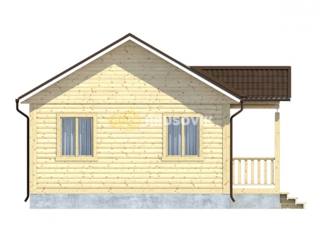 Проект №88 дома из бруса 6х8