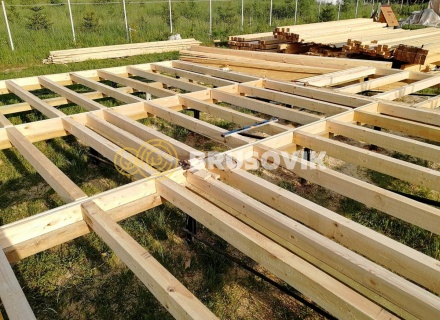 Дом 6х9 м из профилированного бруса 145х145 мм в коттеджном посёлке Барсово, д. Малые Петрищи, городской округ Щёлково, Московская область