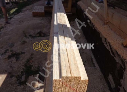 Дом из проф. бруса 145х145 мм по индивидуальному проекту