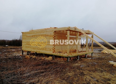 Дом 9х9 из профилированного бруса 145х195 мм, Костромская область, поселок Зарубино