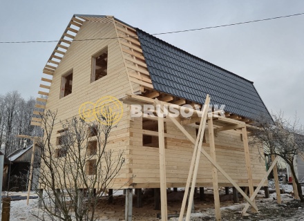 Дом 7х9м из профилированного бруса 145х145мм СНТ Литейщик, Каширский район, Московская область