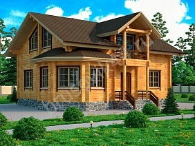 Проект №41 дома из бруса 11,2х9,22