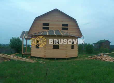 Дом 7х10 м из профилированного бруса 145х145 мм в Ивановской области
