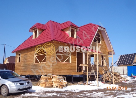 Дом из бруса 150х150 мм. по проекту № 5