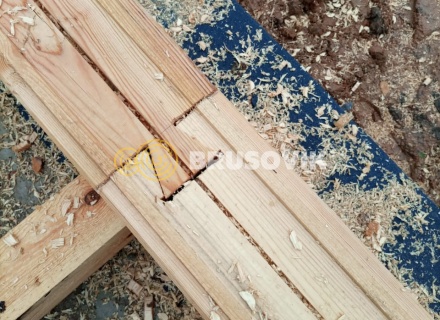 Полутораэтажный дом 9х9 м из профилированного бруса 145х195 мм по индивидуальному проекту в д. Малые Козлы, Калужской области