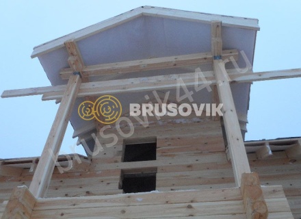 Дом по проекту № 41 из проф. бруса 145х195 мм