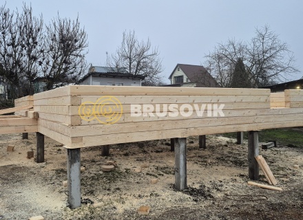 Дом 7х9м из профилированного бруса 145х145мм СНТ Литейщик, Каширский район, Московская область