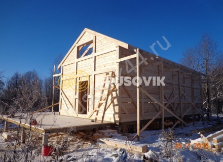  Дом 6,2х12,2 м из профилированного бруса 145х145 мм