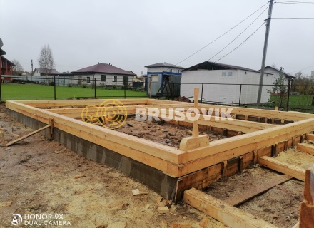 Дом 8х10м из профилированного бруса 145х195мм по индивидуальному проекту в посёлке Зелёная Роща, Угличский район, Ярославская область