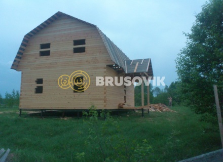 Дом 7х10 м из профилированного бруса 145х145 мм в Ивановской области