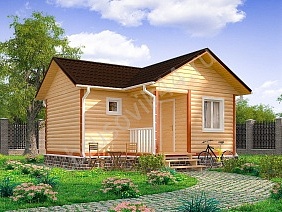 Проект №12 баня из бруса 6х6