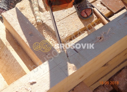 Дом по индивидуальному проекту из обрезного бруса 150х150 мм