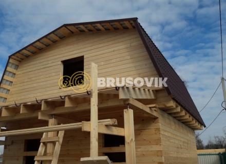 Дом 6х8 м из профилированного бруса 145х145 мм в Ивантеевке