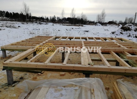 Дом 9х9 из профилированного бруса 145х195 мм, Костромская область, поселок Зарубино