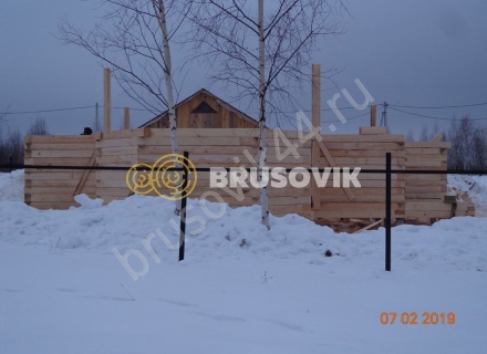 Дом из обрезного бруса 150х150 мм по проекту №67