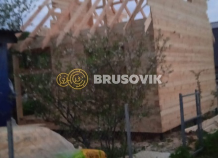 Дом 6х6м из обрезного бруса 150х150мм по индивидуальному проекту в с. Бибирево, Ивановский район