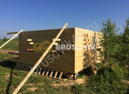  Дом по проекту заказчика из профилированного брус 145х145