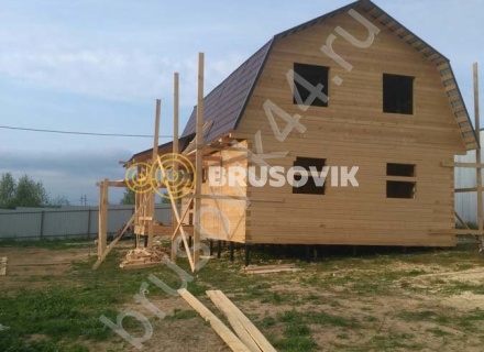 Дом 7х9 м. из профилированного бруса 145х145 мм