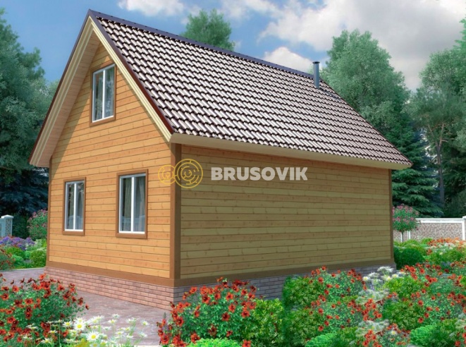 Проект №21 баня из бруса 6х8