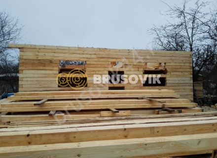 Дом по проекту заказчика из обрезного бруса