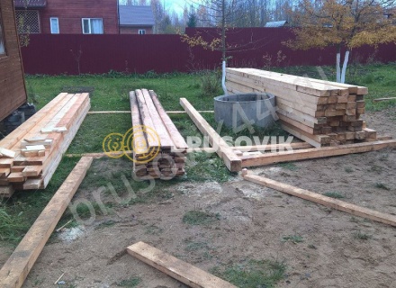 Строительство дома из бруса СТ Отрадное 36, Волоколамский р-н, Московская область