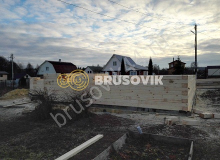 Большой жилой дом из бруса