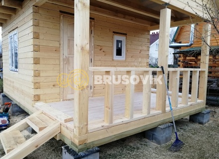 Баня 6х4 м из профилированного бруса 145х145 мм в с. Кудиново, Богородский городской округ, Московская область