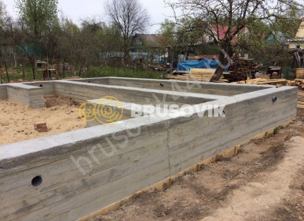 Возведение ленточного фундамента