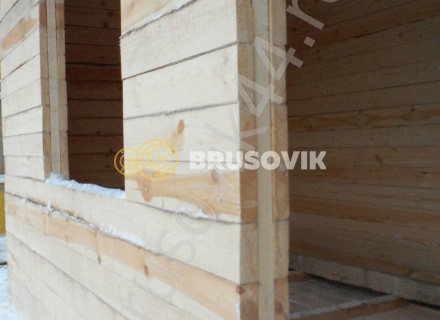 Дом по проекту заказчика из обрезного бруса