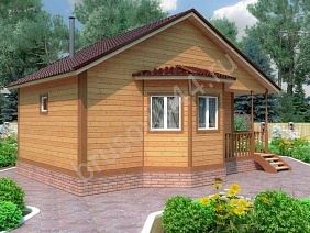 Проект №17 баня из бруса 6х9