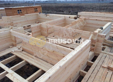 Дом из бруса по проекту № 6