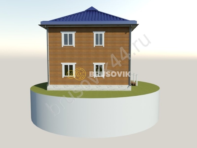 Проект №69 дома из бруса 8х8