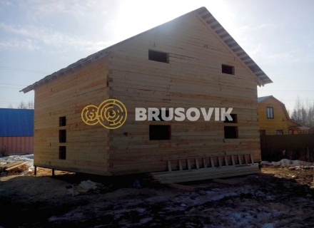 Дом 9х9 м из обрезного бруса 150х150 мм в Костромской области