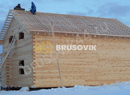 Дом по проекту № 41 из проф. бруса 145х195 мм