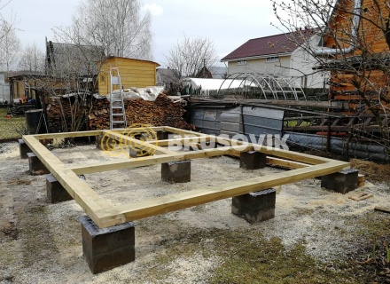 Баня 6х4 м из профилированного бруса 145х145 мм в с. Кудиново, Богородский городской округ, Московская область