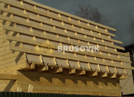 Дом 6х8 м из профилированного бруса 145х145 мм в Ивантеевке