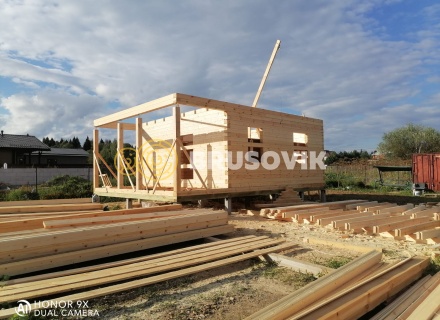 Дом 6х6м с террасой 2х6м из профилированного бруса 145х145мм в д. Горчухино, Наро-Фоминский район, Московская область