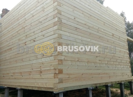 Дом 6х8 м из профилированного бруса 145х195 мм в Ярославской области