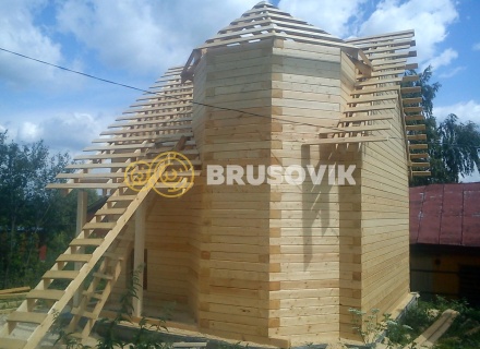 Дом 5х6 м из профилированного бруса 145х145 мм в Тверской области