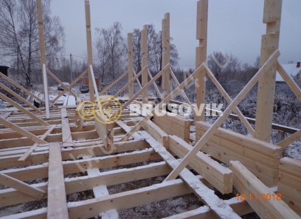  Дом 6,2х12,2 м из профилированного бруса 145х145 мм