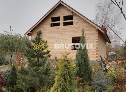 Дом 8х8м из профилированного бруса 145х145мм по индивидуальному проекту в д. Марьинка, Воскресенский р-н., Московская область