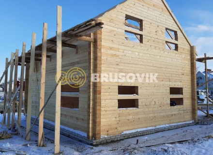 Два дома 8х10 м из профилированного бруса 195х145 мм, Ярославская область, г. Углич