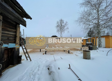 Дом 6х9м из профилированного бруса 145х145мм по индивидуальному проекту в д. Исады, Любимский р-н., Ярославская область