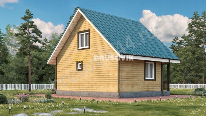 Проект №29 дома-бани из бруса 6х7