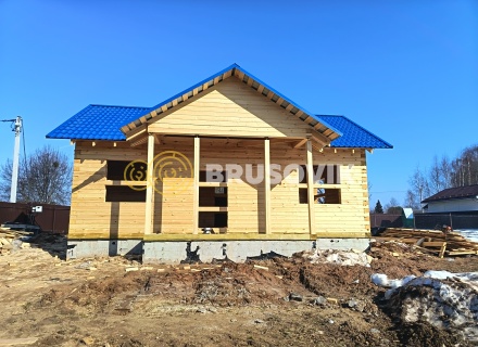 Дом 6х10м из профилированного бруса 145х145мм в д. Покровские Горки, Угличский район, Ярославская область