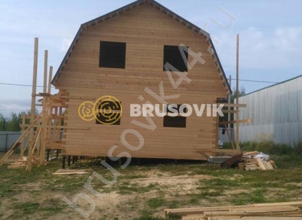 Дом 7х9 м. из профилированного бруса 145х145 мм