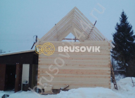 Дом по проекту заказчика из профилированного бруса 145х145 мм