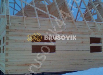 Дом из бруса 150х150 мм. по проекту № 5