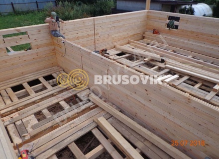 Дом из проф. бруса 145х145 мм по индивидуальному проекту